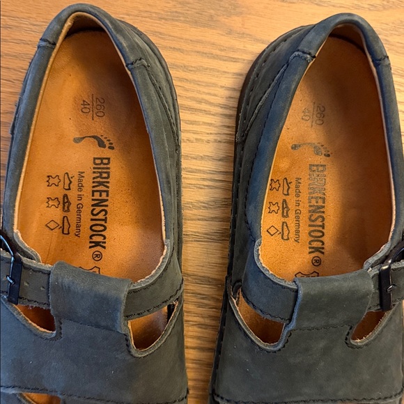 Birkenstock Flats Size 40 Blue Leather - Picture 2 of 7